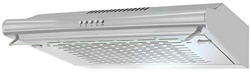 Exquisit Unterbauhaube UBH 10-2.3 Inoxlook | Druckknöpfe | Inoxlook