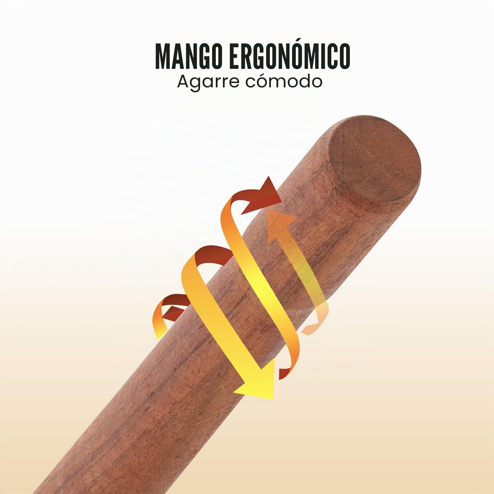 VEVOR Elevador de Troncos con Mango de Madera Recubierto de Goma de 1180mm Gato para Troncos de Diámetro de hasta 18" Gancho para Troncos Resistente a la Oxidación para Rodar, Elevar y Girar Troncos