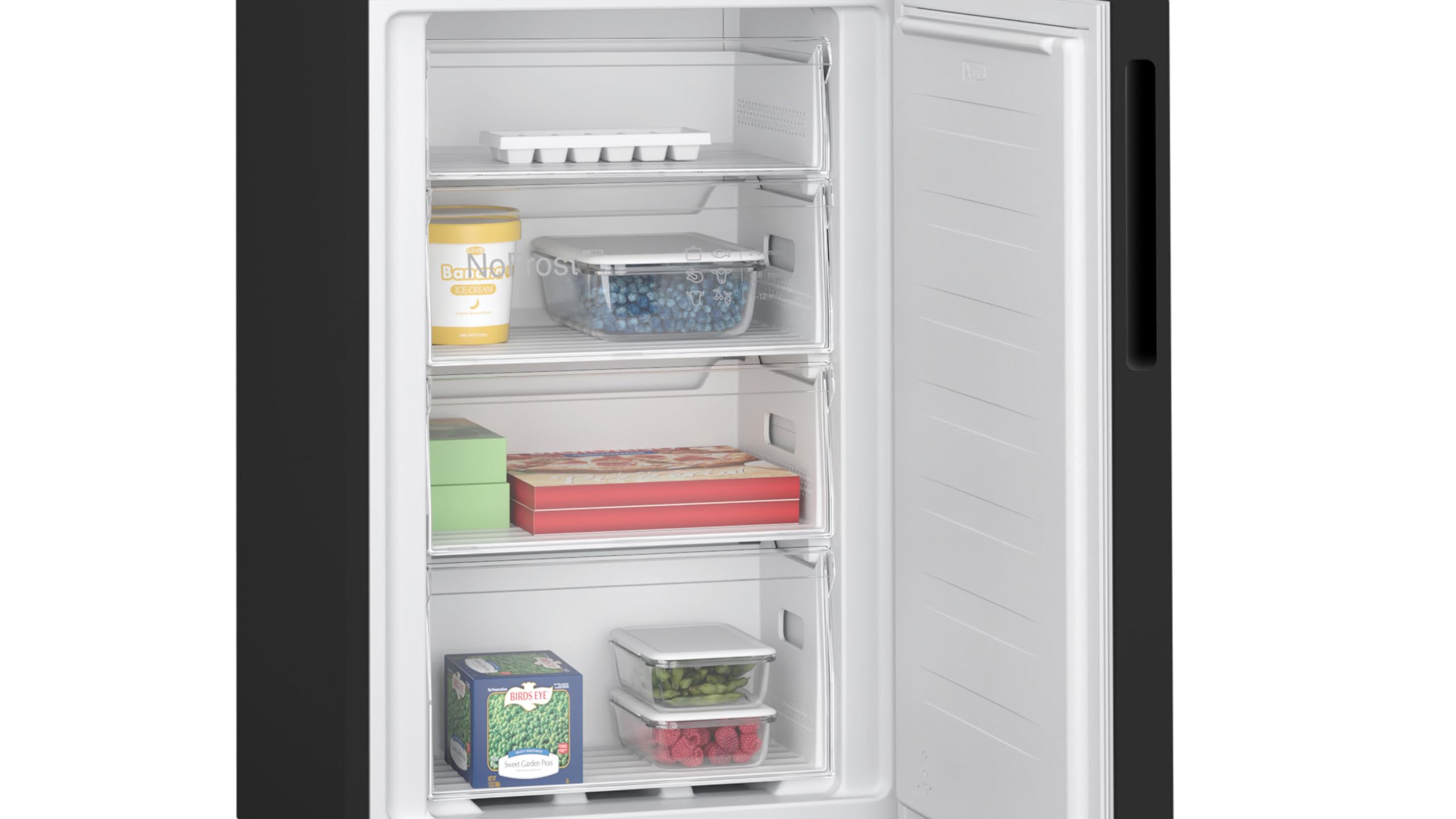 Bosch Series 2 KGN27NBEAG, Free-standing, Fridge Freezer with NoFrost,MultiBox LED Lighting 182.4x55 cm — view 3