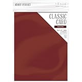 Craft Perfect Weave Textured Classic Card 8.5'X11' 10/Pkg-Maroon Red