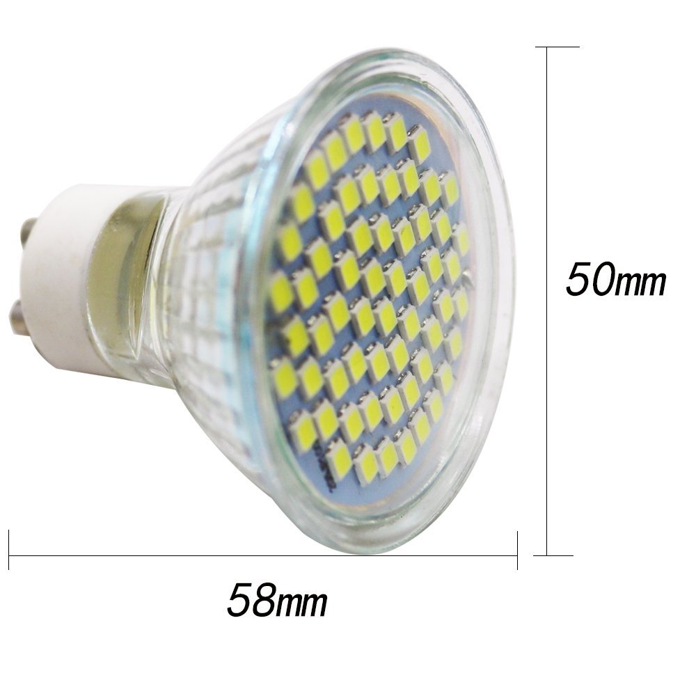 Générique GU10 LED Blanc Froid | Lampe LED | 280 lumens | Lampe réflecteur LED | Ampoules LED | 3 W remplace Une halogène de 25 W | Ampoules LED | Lot de 12 Ampoules