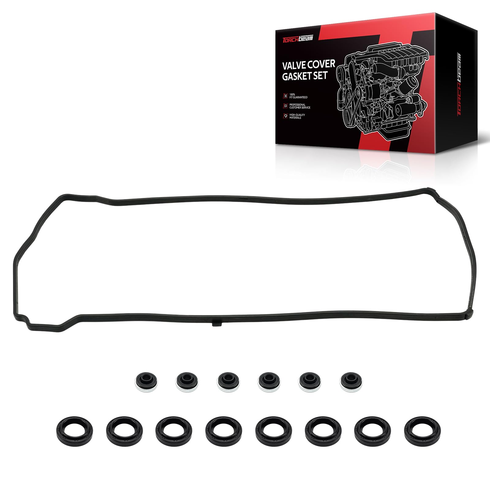 Torchbeam VS50614R Engine Valve Cover Gasket Set for Honda CR-V 2002-2014