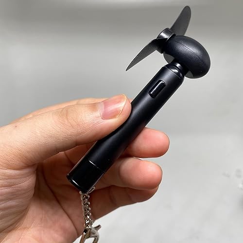 Miniatura 8 de GS - Ventilador de bolsillo, súper mini ventilador portátil con pilas AAA, pequeño ventilador personal de mano para viajes, eventos al aire libre,