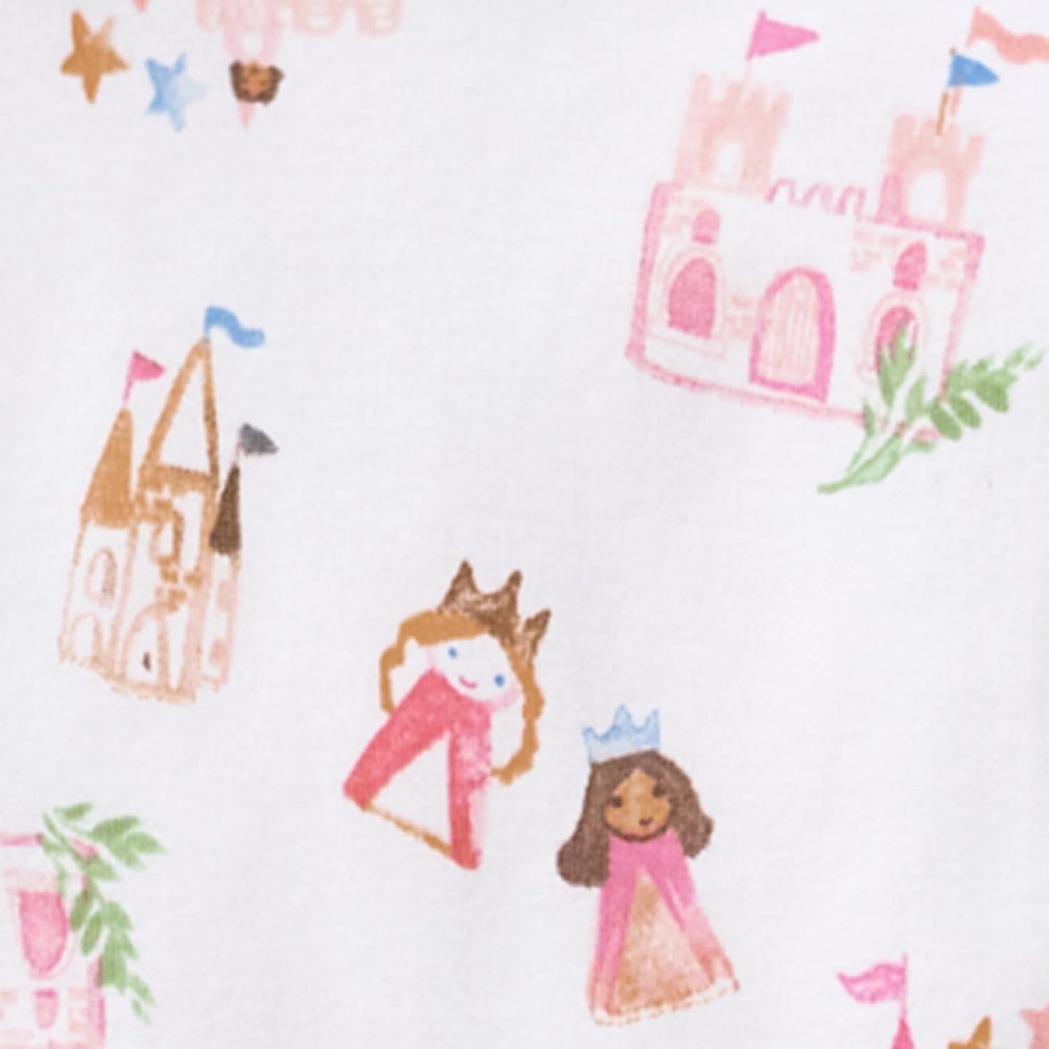 Burt's Bees Baby Baby Girls Sleeper Pajamas, 100% Organic Cotton, One-piece PJs, Diagonal Zip Up Jumpsuit, Snug Fit Footie - Image 3