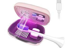 UV Toothbrush Sanitizer and Holder with UV Light