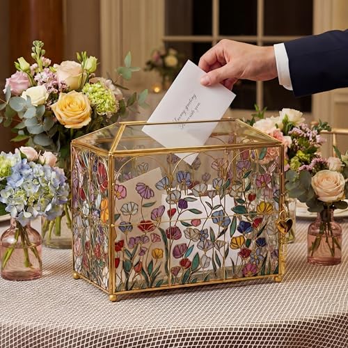 Patelai Floral Stained Glass Card Box image