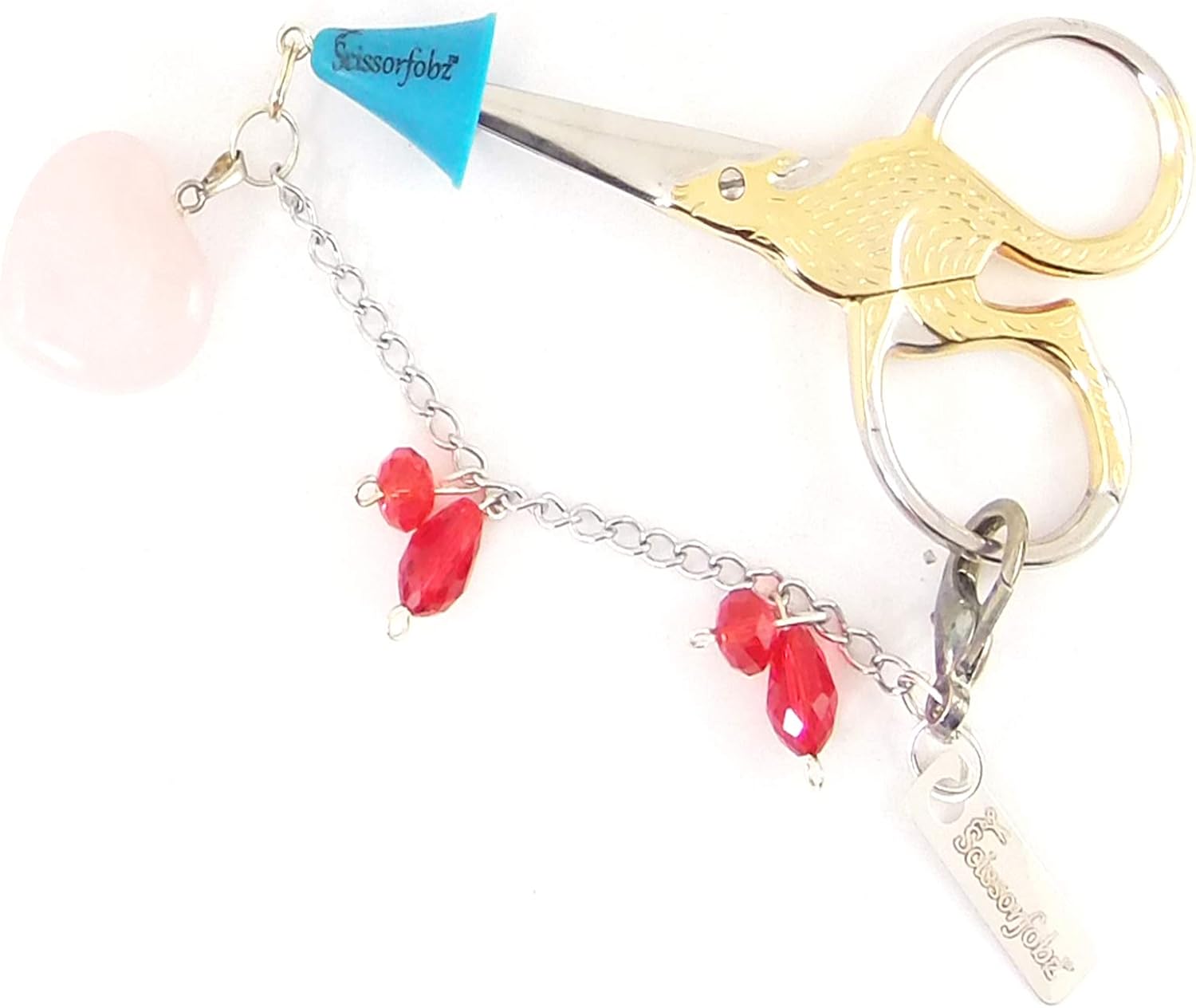 Scissors Fobs Elegant Collection - Key Ring Key chain Bracelet Wristlet Purse Backpack Bag Charm- Quilters Sewers Embroidery Gifts. Beautiful Gift Box Included. E15000659