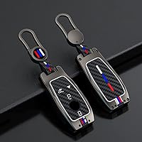 Vista 3 de Funda protectora de aleación de zinc para llavero de control remoto inteligente compatible con Mercedes Benz 2017-2021 Clase E 2018-2021 Clase S