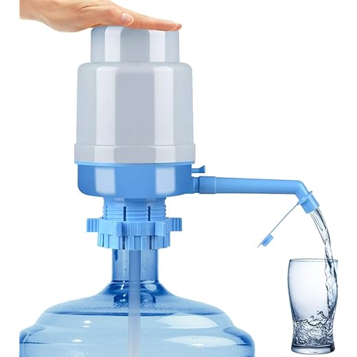 AquaGo Manual Jumbo Size Hand Press Water Dispenser Pump for 20 Litre Bottles and Cans, Portable for Home, Office, Schools and Camping, Hassle-Free, Easy to Clean, Zero Electricity