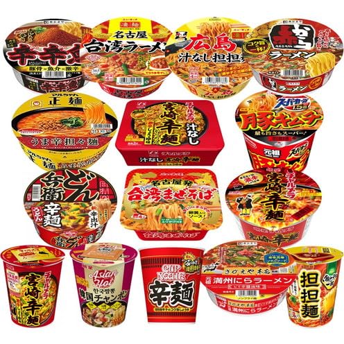 Amazon.co.jp: 辛いカップ麺 詰合せ 食べ比べ 辛口 詰め合わせ 15種