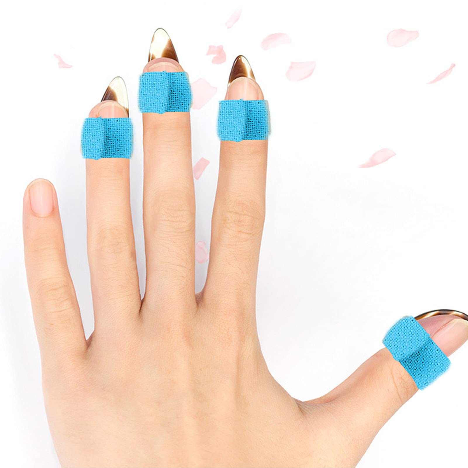 Milisten 10 Rollen 5m Nagel Band Gitarren Für Kinder Fingertape Für Gitarre Guzheng-hand Nagelband Umwickelt Wickelband Mit Blumenstiel -tape Gewidmet Instrument Pflanzlicher Gummi