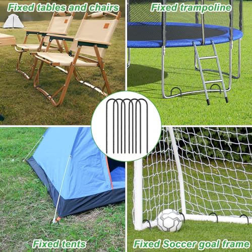 image for Gtongoko 12 Pack Trampoline Stakes Anchors High Wind, 12 Inch Ground A