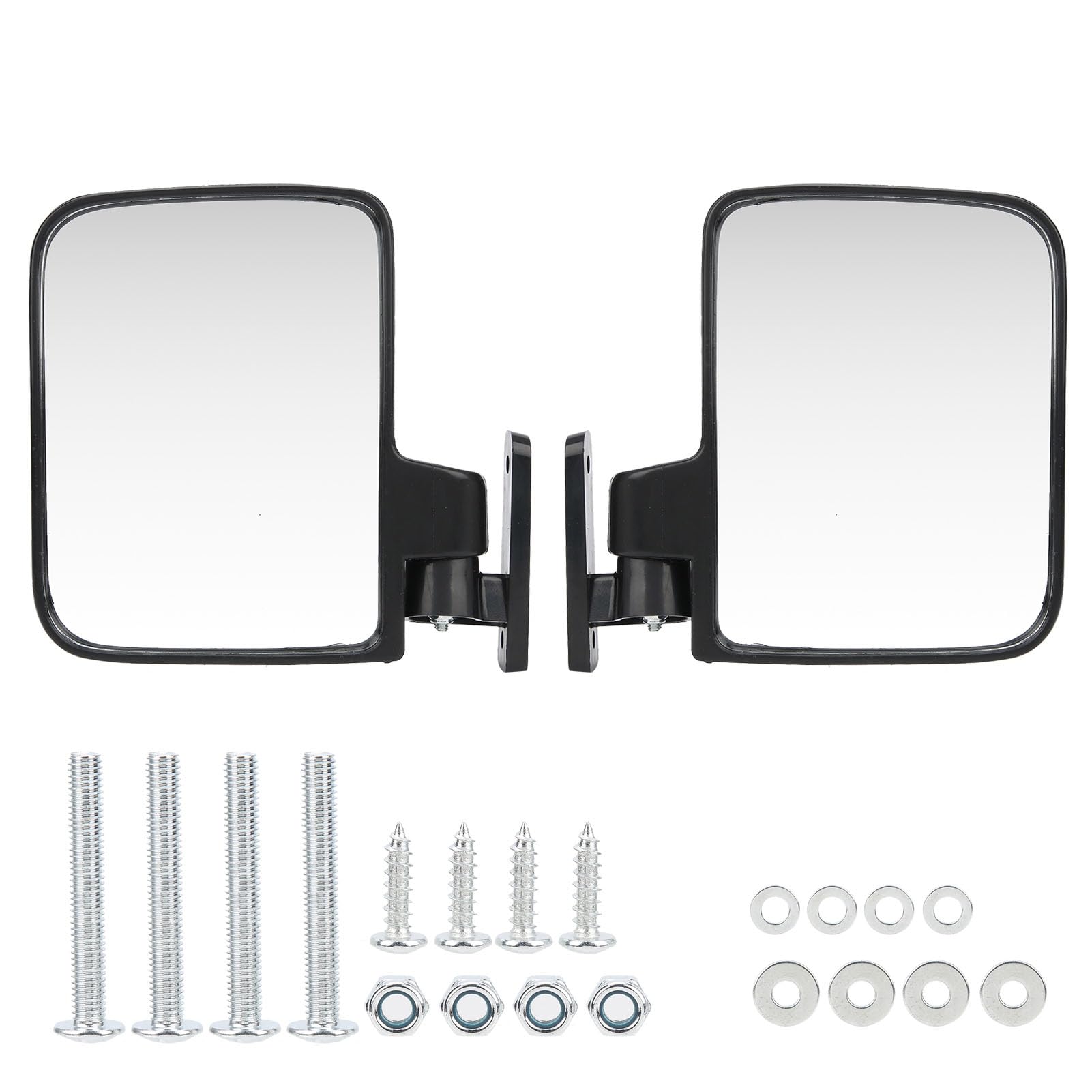 Jadeshay Specchietti Laterali per Carrello da Golf, Specchietto Laterale Convesso Retrovisore Esterno Pieghevole, Compatibile con Club Car, EZ GO, Yamaha