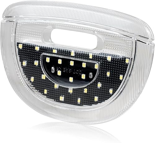 HERCOO Cubierta de lente de luz de cúpula, luces interiores, montaje de lámpara de mapa de techo, compatible con Ram 3500 Ford F150 Expedition