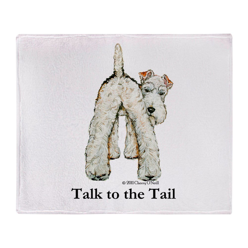 CafePressWire Fox Terrier Tail WFT Throw Blanket Super Soft Fleece Plush Throw Blanket, 60"x50"