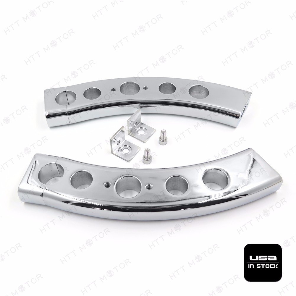 SMT-1.25 Inch Drop Handlebar Risers Compatible With 2006-2009 SUZUK Boulevard M109R Chrome [B00RUEDU24]