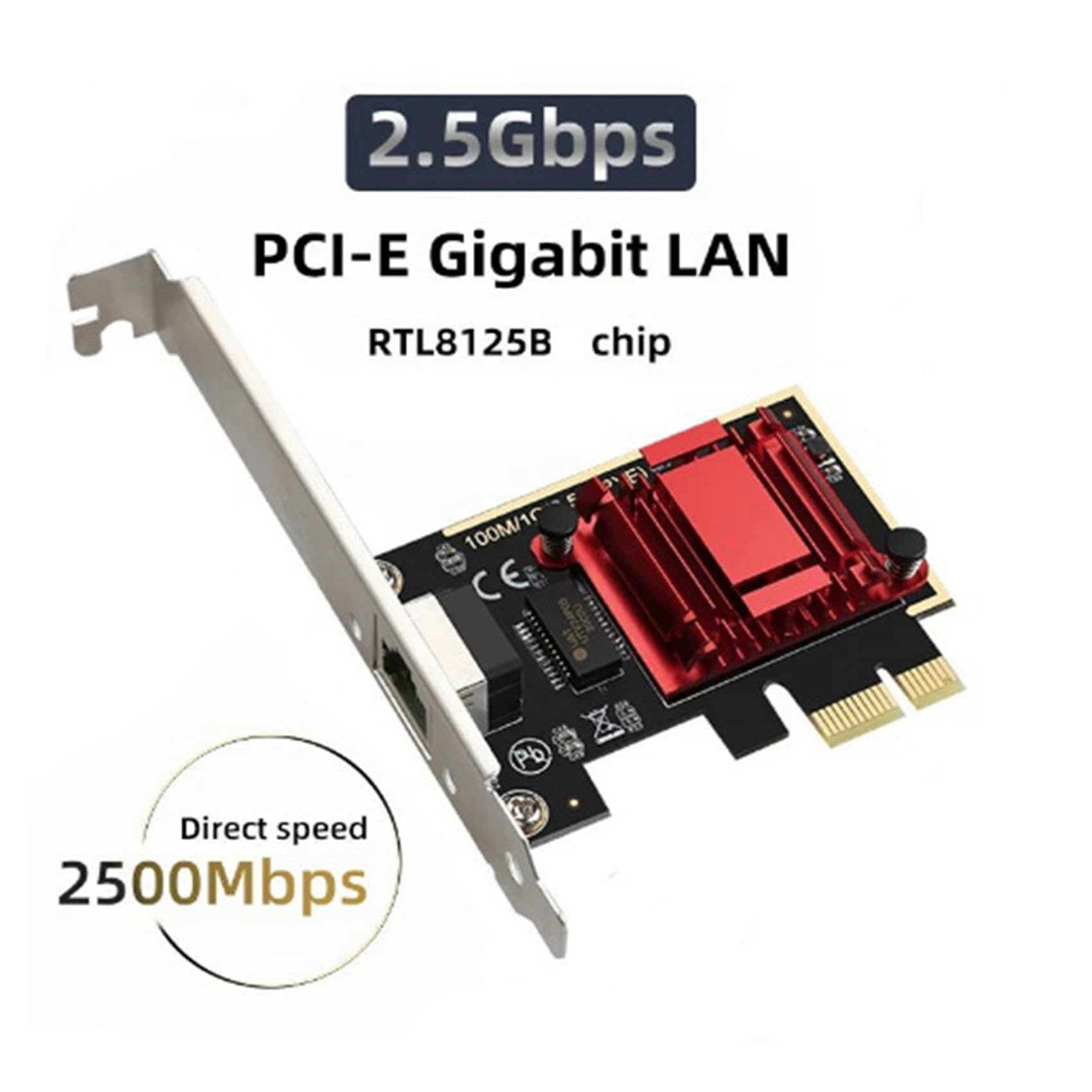 3X Scheda di Rete da 2,5 G PCI-e A RJ45 Ricevitore WiFi Scheda di Rete Gigabit Disco Ethernet 2500 Mbps 2,5 Gbps per PC