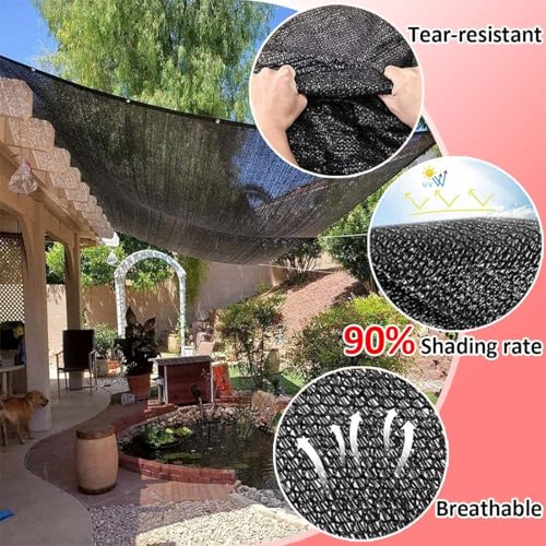Toile d'ombrage de jardin occultante pour créer un coin d'intimité sur le patio