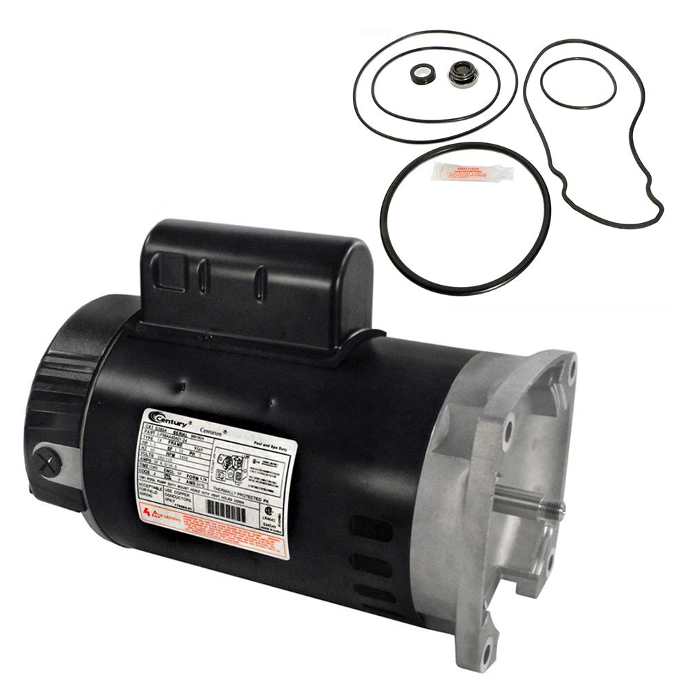 Puri TechReplacement Motor Kit for Pentair Whisperflo 1.5HP WF-26 AO Smith B2854 w/GO-KIT-32