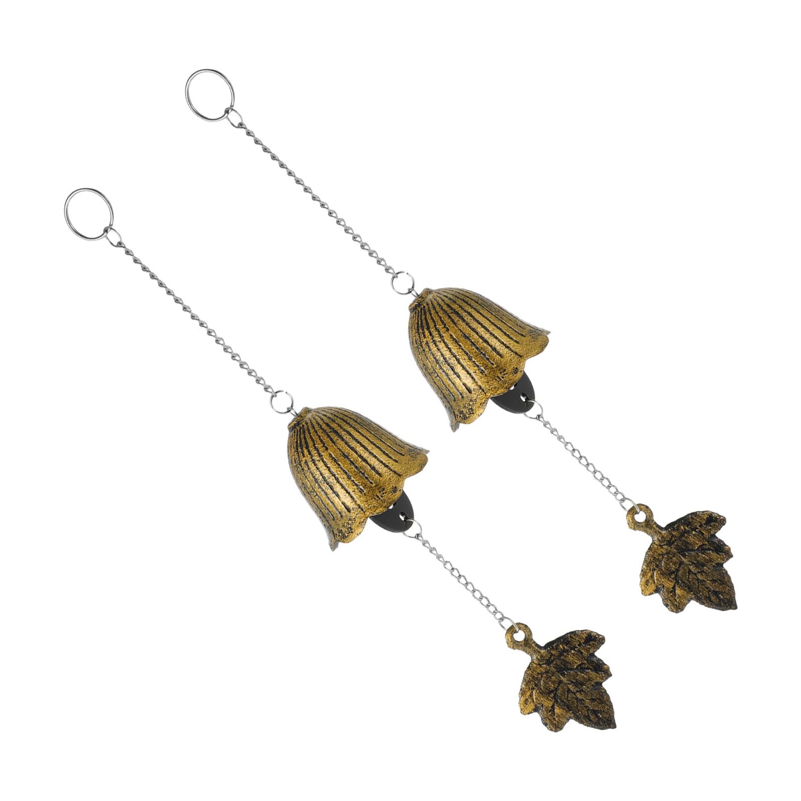 Carillons éoliens en fonte de fer jojofuny Lot de 2 cloches japonaises bronze décoration jardin
