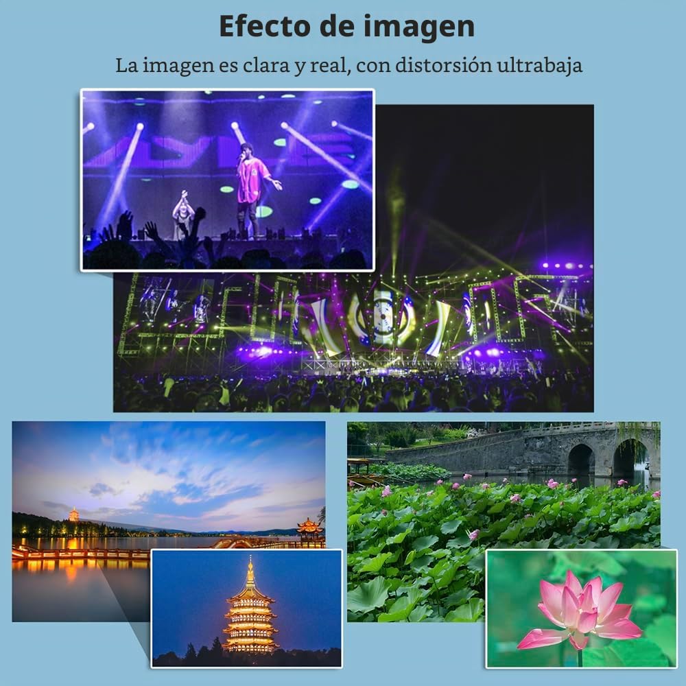 Andoer Objetivo de teléfono móvil de 300 mm para smartphone, objetivo zoom 10X, con clip de lente universal, paño de limpieza, bolsa de almacenamiento para senderismo, camping, observación de la