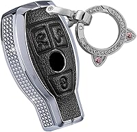 Vista 10 de ontto Funda para llave de coche con diamantes de imitación de 2 botones para Mercedes-Benz A Class B C E S G M V Class CLA CLS GLA GLC GLE GLK GL