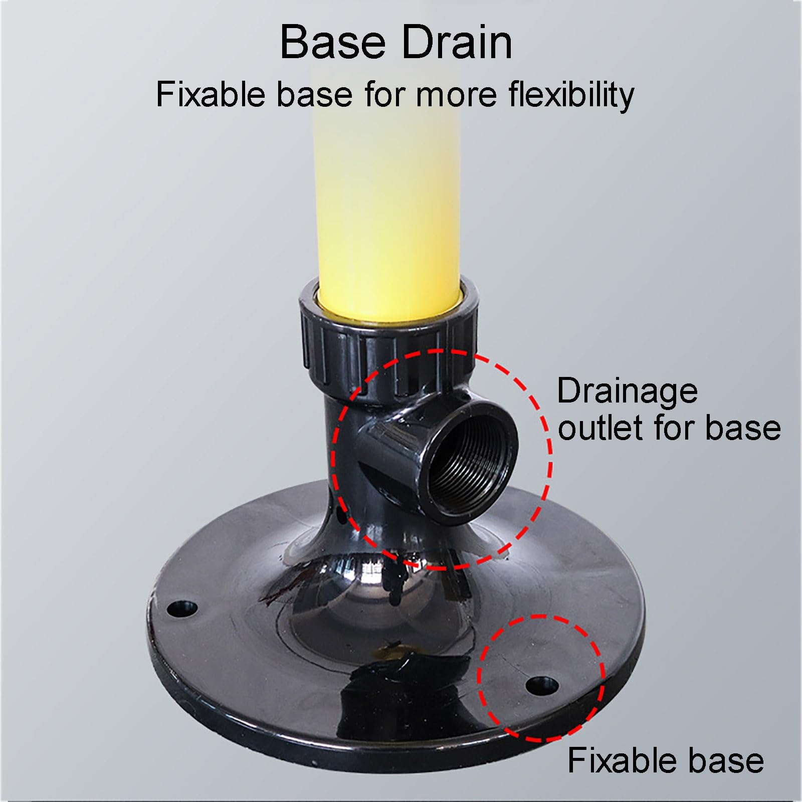 Estación de Lavado de Ojos de Emergencia, Estación de Lavado de Ojos Montada en Pedestal de Emergencia ABS con Rociador Doble, Unidad de Lavado de Ojos de Plomería de Pie para Industrias/Laboratorio