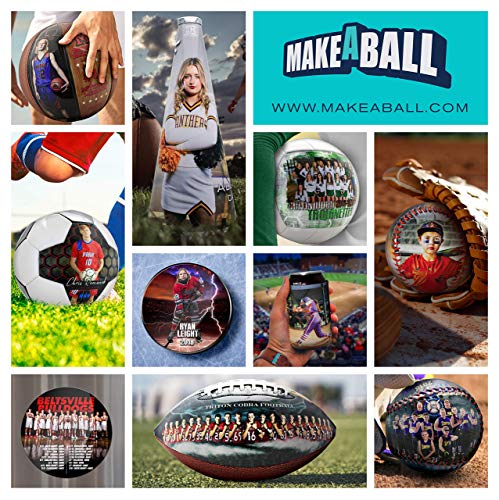 Makeaball 19" Custom Photo Cheerleading Megaphone | Great For Cheerleader, Squad, Or Cheer Coach | Personalized With Your Colors, And Text! | Great Senior Gift #TOP6