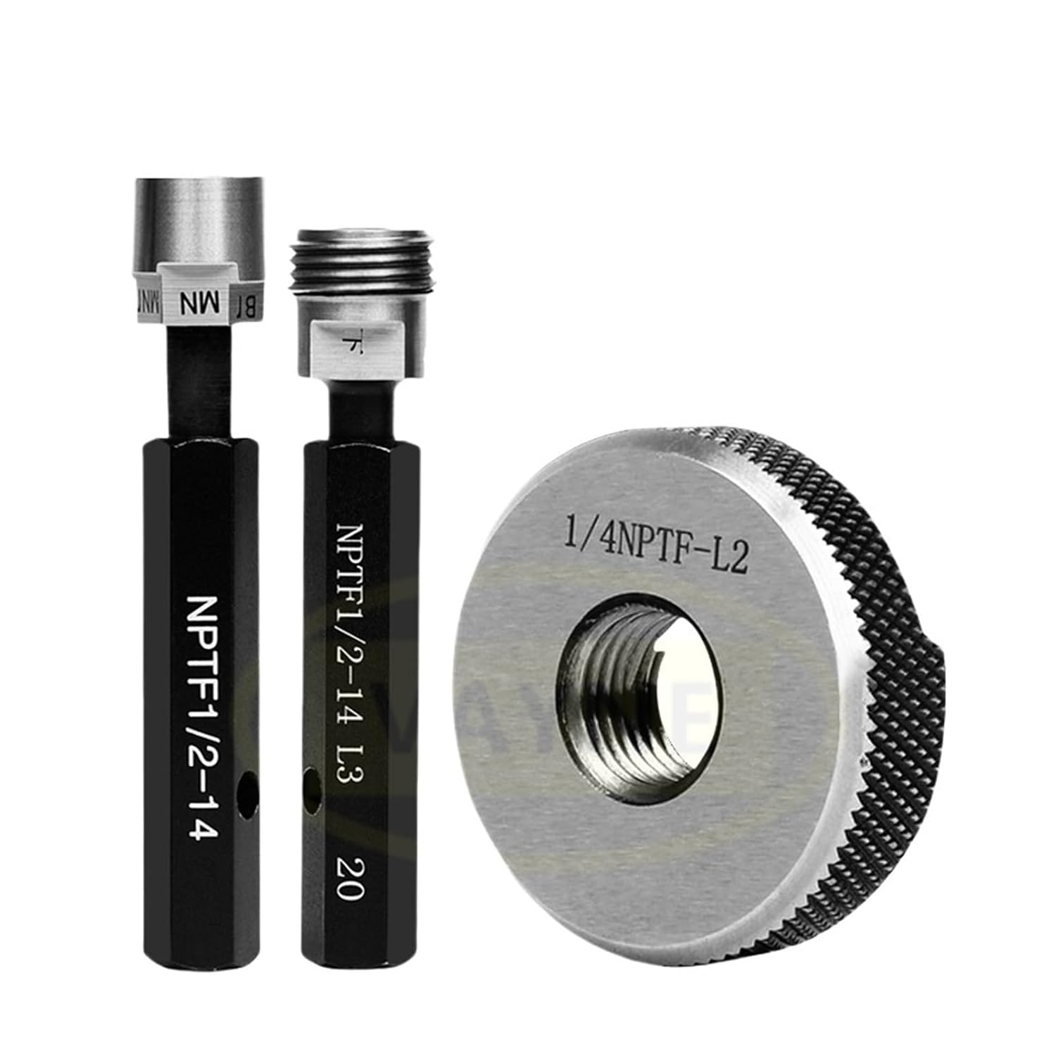 1 Pipe Thread Gauge/Ring Gauge NPTF 1/16-28 1/8 1/4 3/4 1'' L1 L2 L3(NPTF Ring Gauge,1PCS_NPTF1I8-L2)
