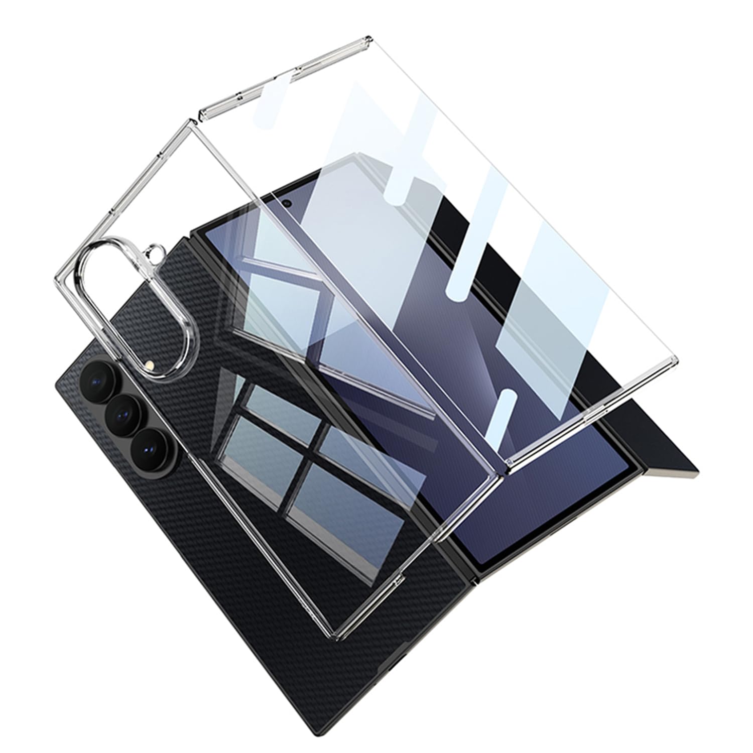 COQUE Funda para Samsung Z Trifold, con Membrana Phantom de Alta Transparencia integrada, Funda Plegable Ultrafina para Samsung Galaxy Z Trifold-Transparente