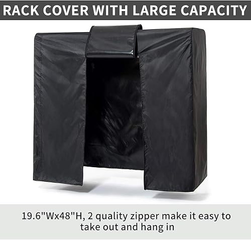 Miniatura 3 de Funda para perchero de 59 pulgadas, bolsas de ropa para colgar ropa, funda para perchero, bolsas colgantes para almacenamiento de armario, funda