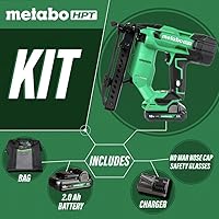 Vista 2 de Metabo HPT Kit de Grapadora Inalámbrica MultiVolt de 18V Corona Estrecha de 18-Ga de 14 de Pulgada Acepta Grapas de 18-Ga de 14 de Pulgada de 12