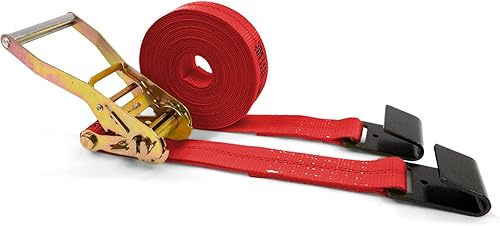 Miniatura 10 de US Cargo Control Correas de trinquete de gancho plano de 2 pulgadas x 30 pies (paquete de 10), resistencia a la rotura de 10,000 libras, correas de