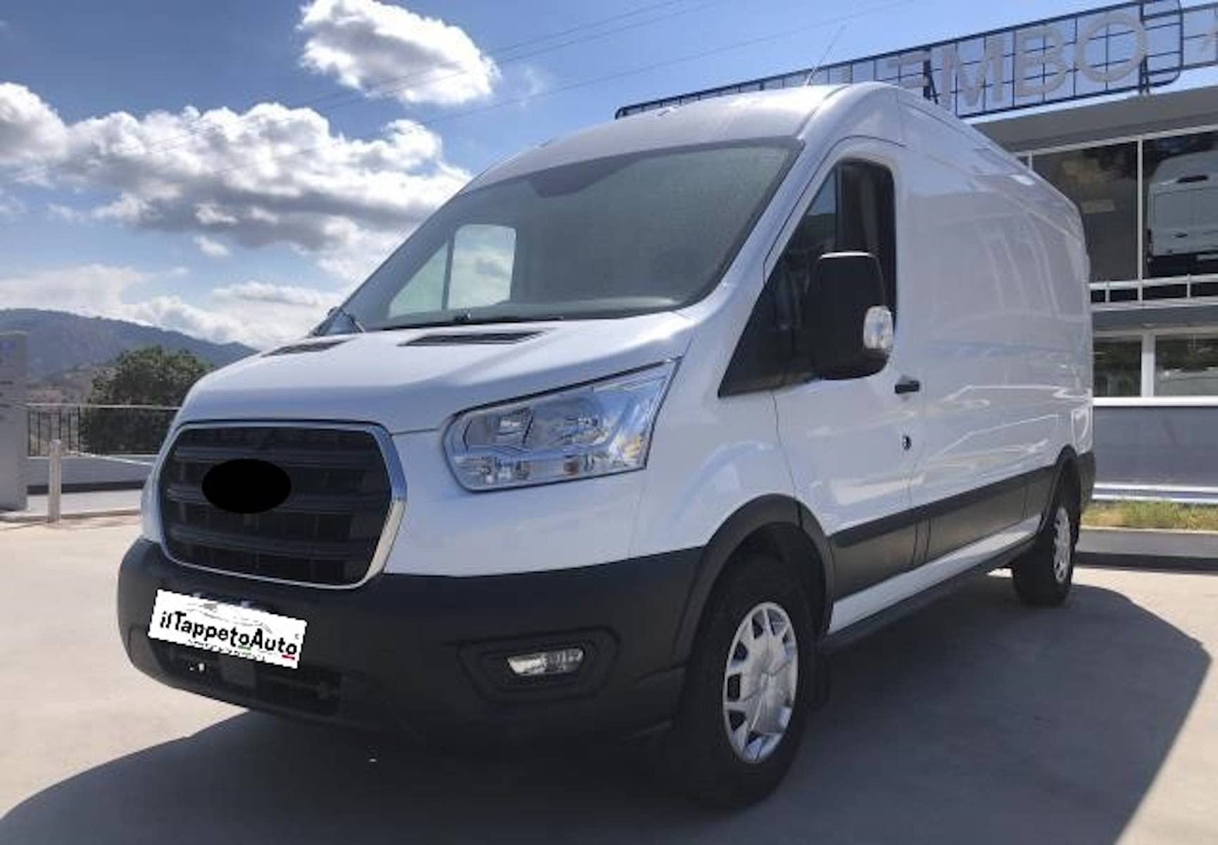 SPRINT Tappetini Auto In Moquette Antiscivolo – Compatibili Con Ford Transit Connect 2 Posti (01/2014 – 09/2018), Colore Nero/Grigio