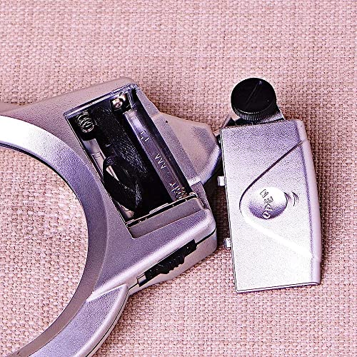 Loupe de bureau double utilisation avec led lumière 2,5X 5X CRODY