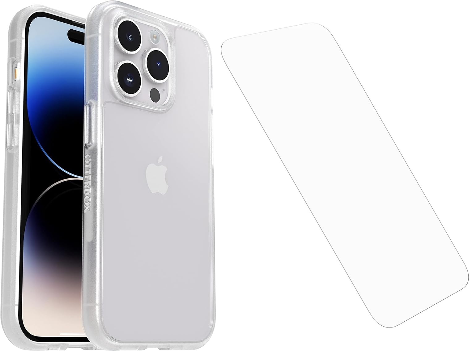 OtterBox Slim iPhone 14 PRO MAX Case with Screen Protector, Clear, Prefix Series