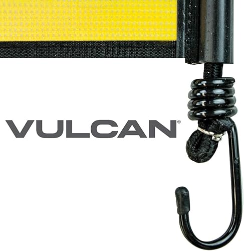 Miniatura 5 de VULCAN Cartel de carga de gran tamaño con ganchos de metal resistentes, paquete de 2, malla de cordón elástico, 18 x 84 pulgadas