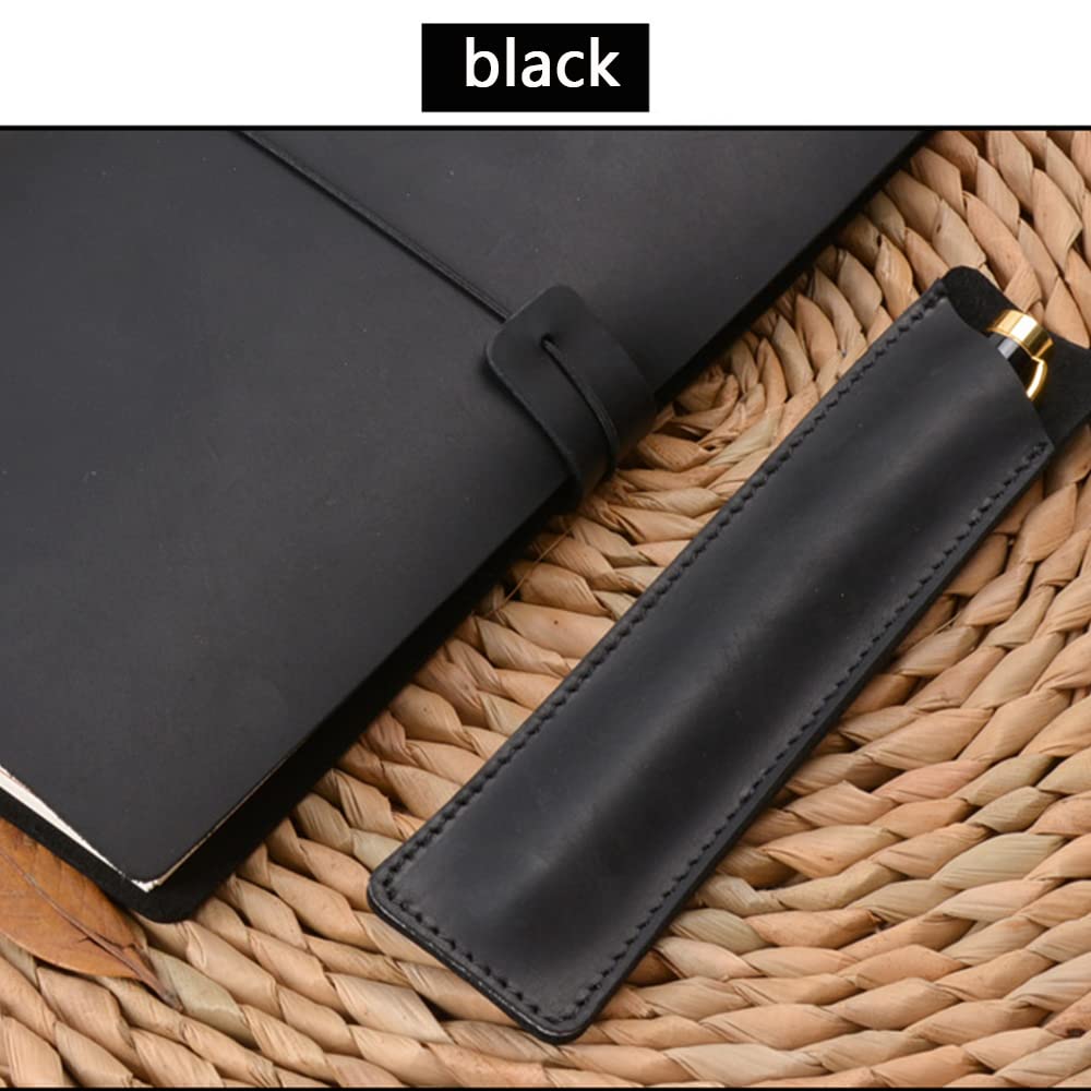 Astuccio Portapenne In Vera Pelle Crazy Horse: Fatto A Mano, Stile Vintage E Super Resistente. Custodia Singola O Doppia Per Le Tue Stilografiche O Penne A Sfera. Regalo Perfetto Per Chi Ama Scrivere!