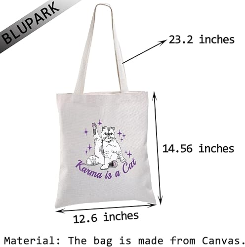 Miniatura 2 de BLUPARK Bolsa de compras inspirada en álbumes, bolsa de hombro para amantes de los gatos, mercancía cantante, regalo inspirado en el cantante, bolsa
