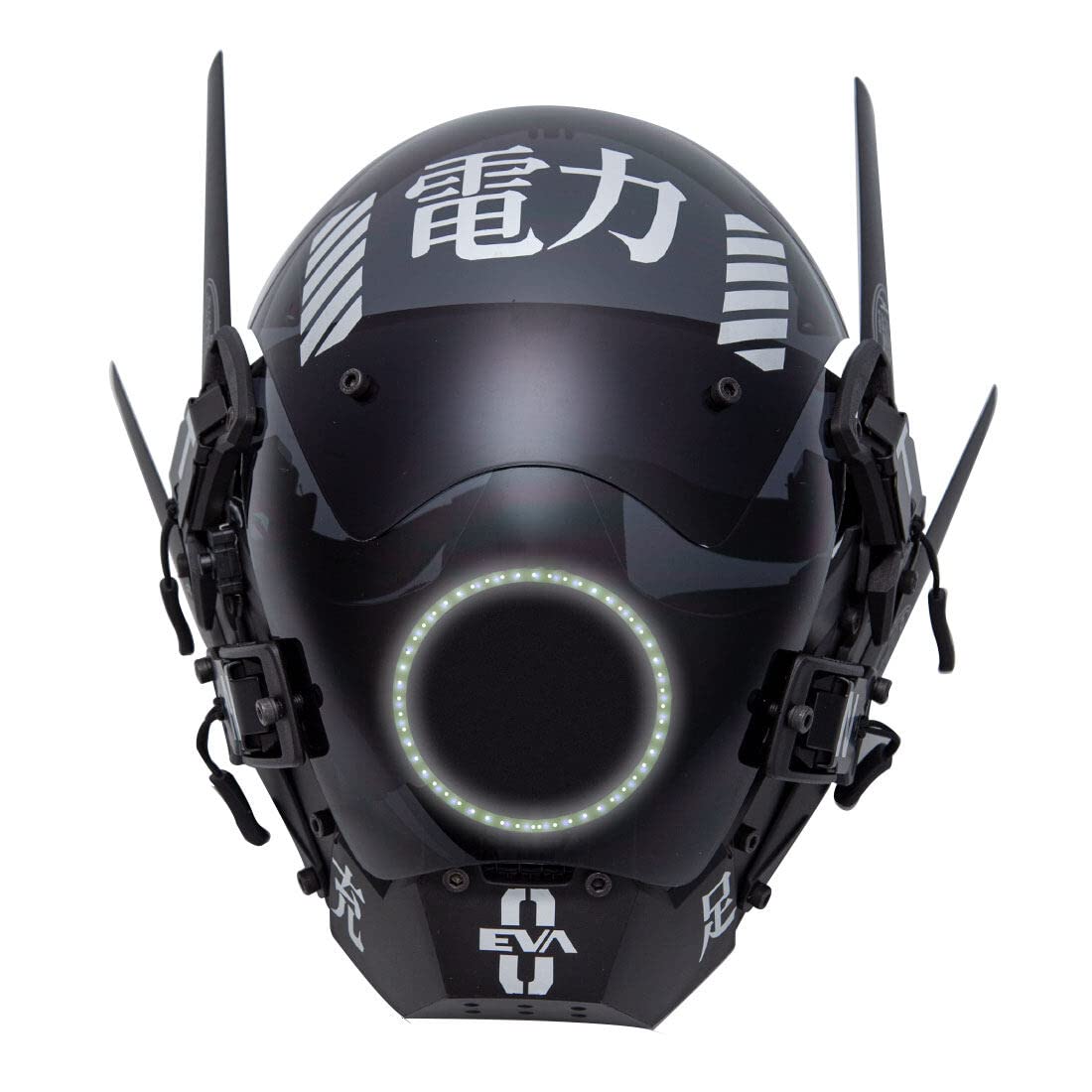 LenyKingPro Future Punk Helmet Mask with LED Lights Adjustable Strap for Halloween Cosplay Party Costume (Colorful)