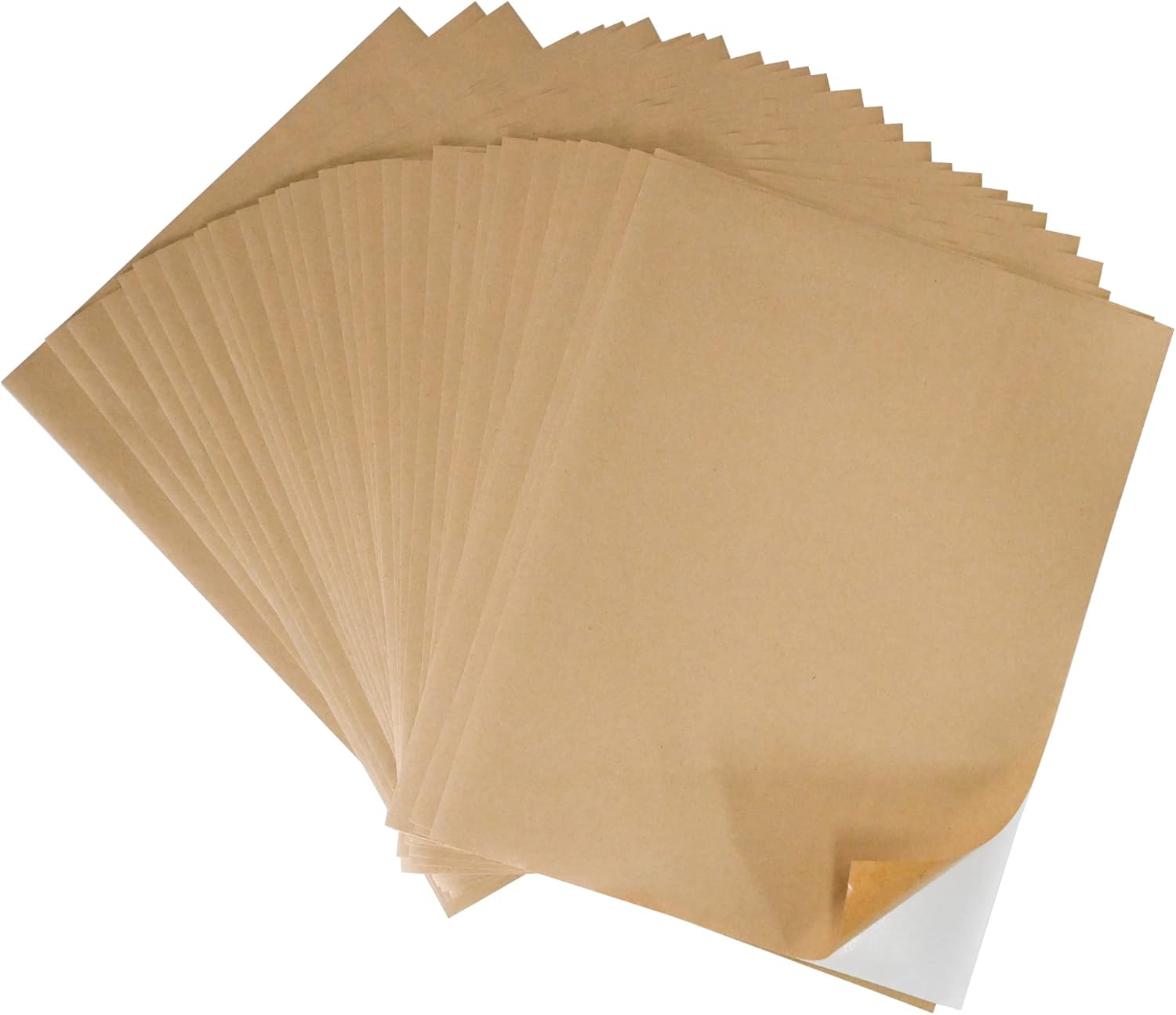 Amazon.com : NATURALABEL 30 Sheets Printable Kraft Sticker Paper for Laser & Inkjet Printers ...