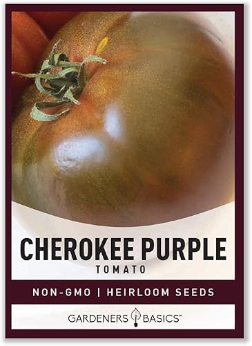 Miniatura 1 de Gardeners Basics Cherokee - Semillas de tomate morado para plantar semillas tradicionales sin OMG para verduras de jardín casero son un gran regalo