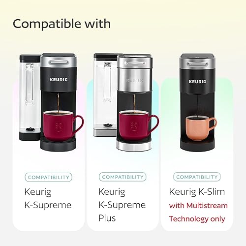 Miniatura 2 de 4 tazas K reutilizables para Keurig K Supreme, K Supreme Plus y K Slim con tecnología Multistream  Filtros de café Kcups recargables de 4 colores