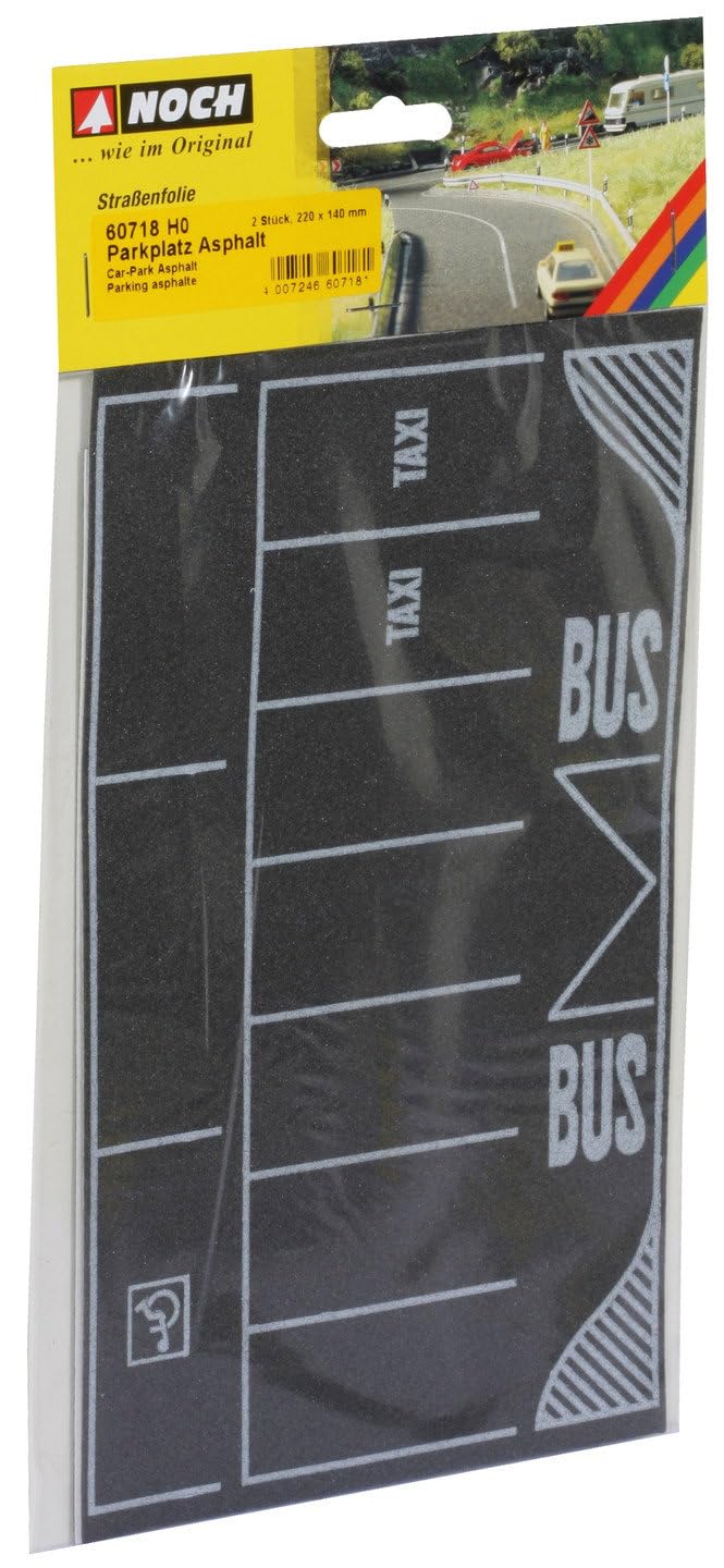 Noch 60718 HO Scale Flexible Pavement Sheet Parking Lot Asphalt