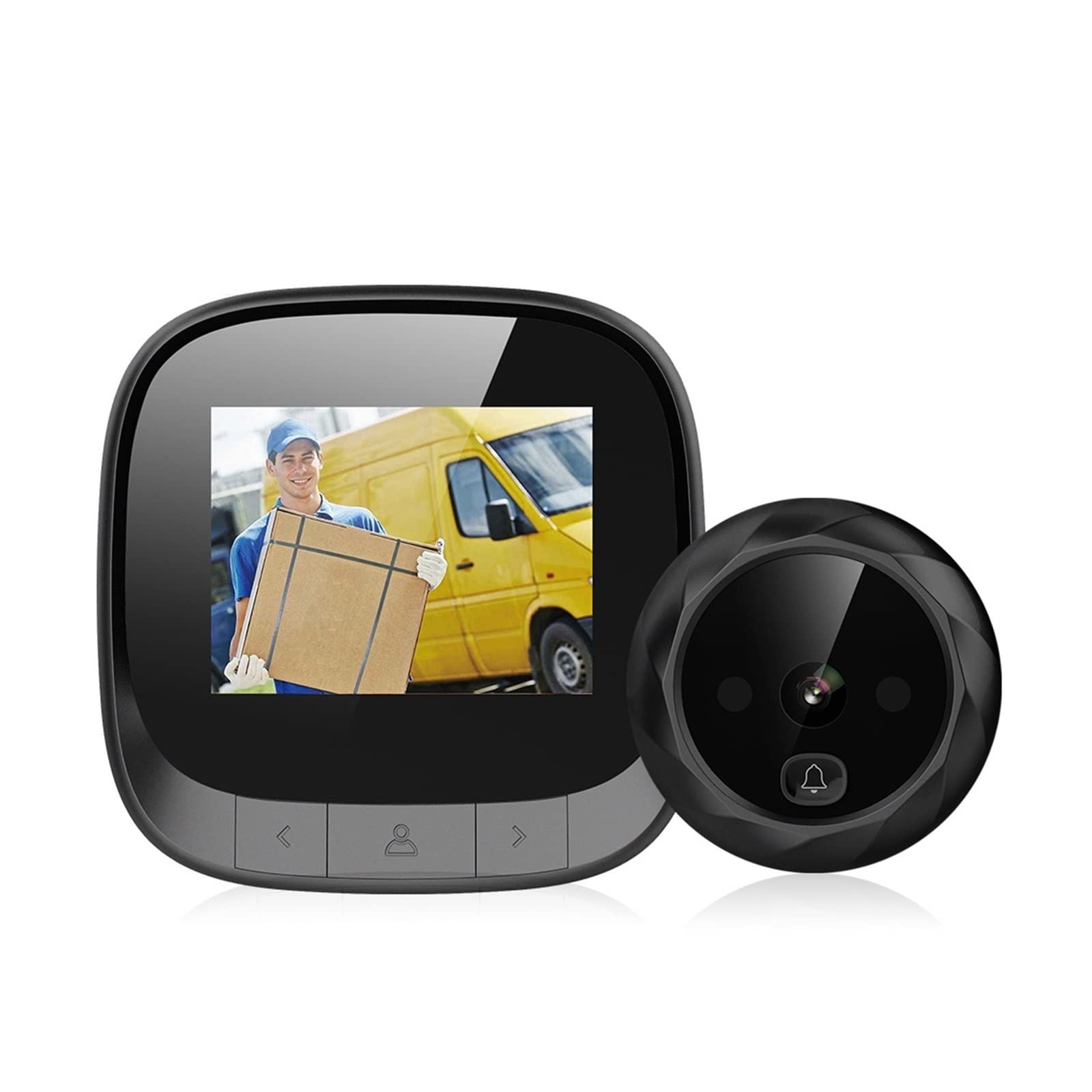 Videocamera per Campanello, Spioncino elettronico Campanello IR Night Door Spioncino Fotocamera Registrazione fotografica Digital Door Camera Smart Viewer,Allarme Casa,Citofono Smart