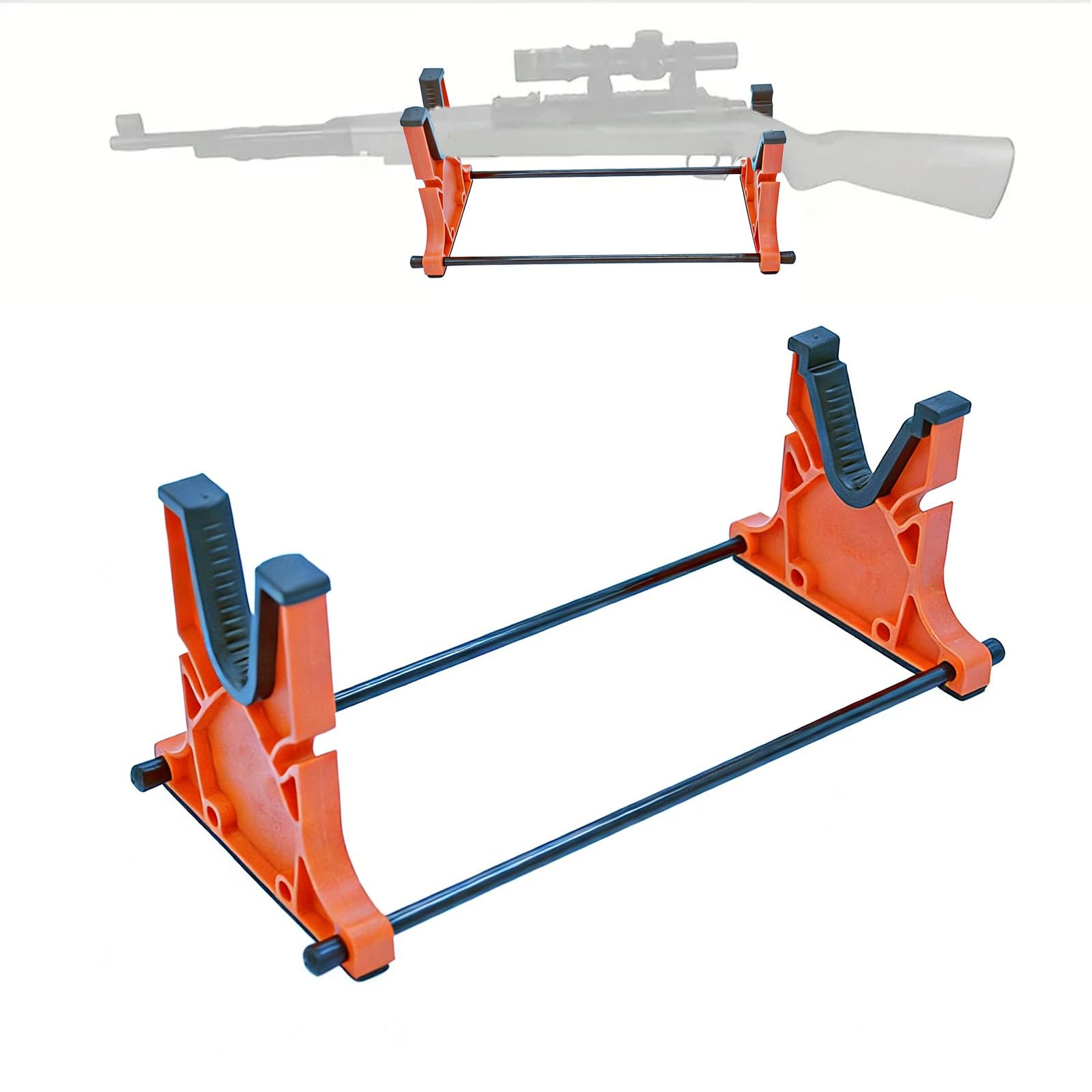 Supporto da banco for Fucile, Supporto for poligono Regolabile for Fucile, Supporto for Fucili ad Aria compressa, Pulizia del Display e Manutenzione della Pistola(Orange)
