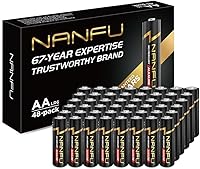 Vista 6 de NANFU Combo de pilas alcalinas AA 24 y AAA 24