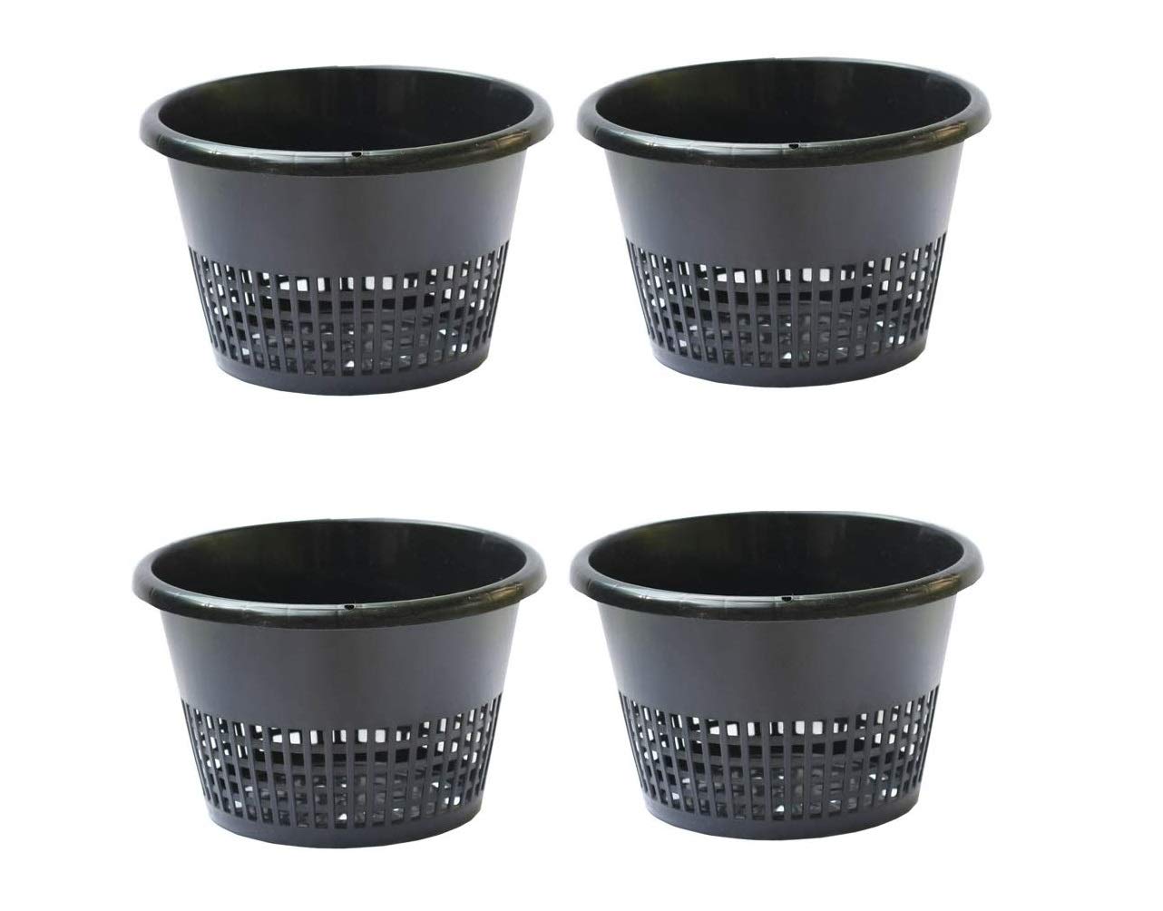 OrchidWala 8 Inch Orchid Pot - Round Plastic NET Design - Set of 3 Black Pot - Dia. 8 Inch, Height 5.5 Inch ! Perfect Orchid Decoration (B07MP3M2S7) Amazon Price History, Amazon Price Tracker