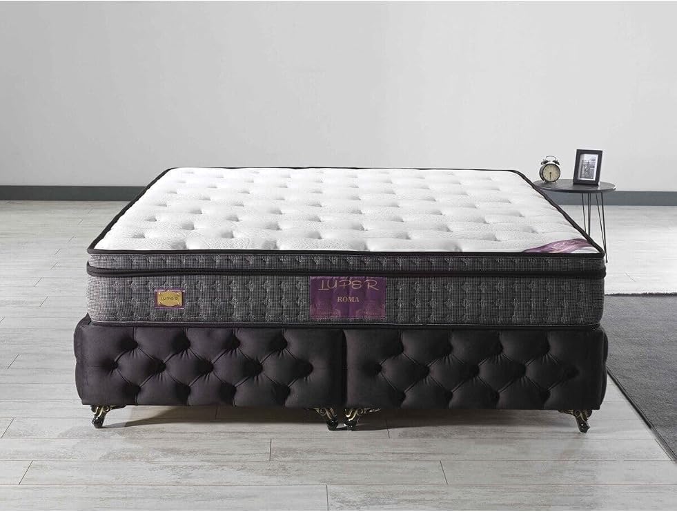 LUPER Roma Couple Wick Full Orthopedic Deluxe Spring Mattress WHITE 160 x 200