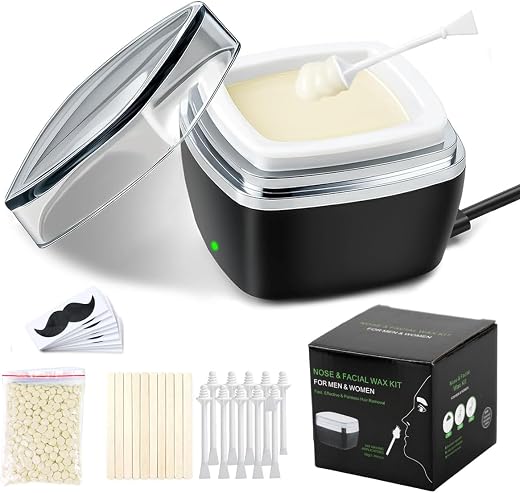 MAYCREATE® Men's Nose Wax Removal Painless Hair Removal for Nose and Ears - Portable Melt Machine for Home Travel Use